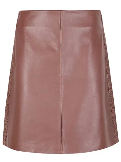 Weekend Max Mara Flared Mini Skirt In Red