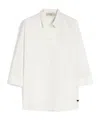 Weekend Max Mara Flared Poplin Shirt In Neutral