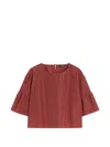 Weekend Max Mara Flared Shirt In Red