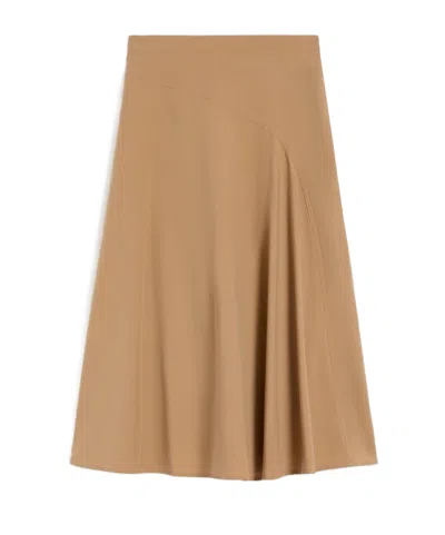 Weekend Max Mara Flared Skirt In Brown
