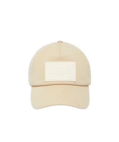 Weekend Max Mara Fleece Baseball Cap In Nude