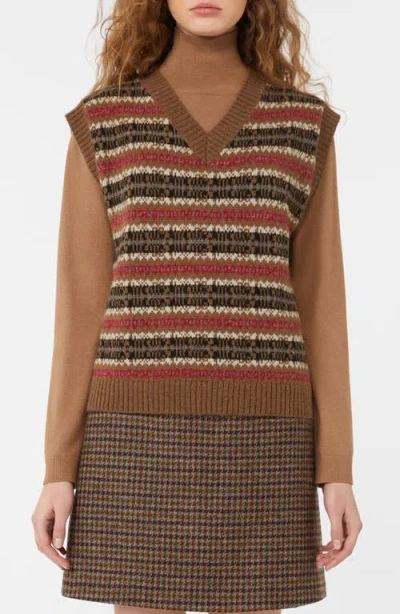 WEEKEND MAX MARA WEEKEND MAX MARA FLERES JACQUARD SWEATER VEST