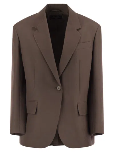 WEEKEND MAX MARA WEEKEND MAX MARA FLOC COTTON BLEND OVER BLAZER