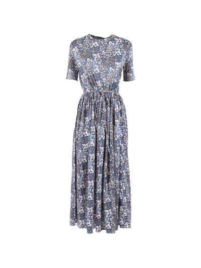 Weekend Max Mara Fascino Long Cotton Dress A Line In White