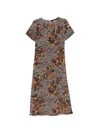 Weekend Max Mara Short Sleeve Dress In Brown