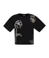 Weekend Max Mara Floral Pattern T-shirt In Black