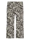 Weekend Max Mara Floral-print High-waisted Trousers In Multi