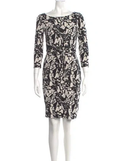 Pre-owned Weekend Max Mara Floral Print Knee-length Dress