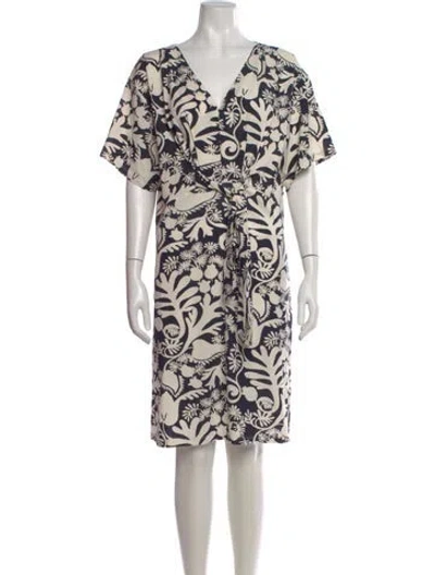 Pre-owned Weekend Max Mara Floral Print Knee-length Dress