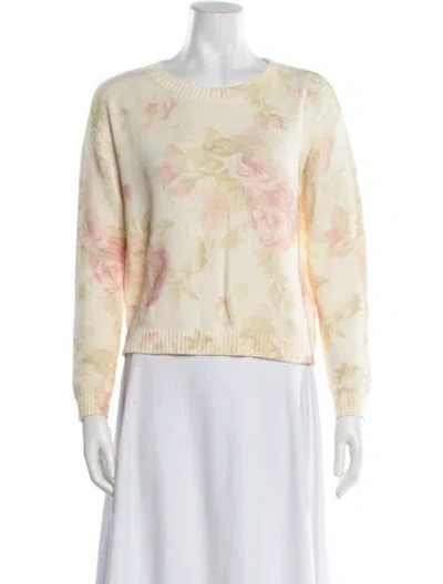 Pre-owned Weekend Max Mara Floral Print Midi Length Dress In Neutral
