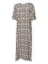 Weekend Max Mara Floral-print Short-sleeve Midi Dress In Multi