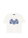 Weekend Max Mara Floral-embroidered T-shirt In White