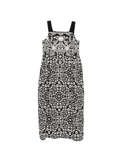 Weekend Max Mara Floral-print Sleeveless Midi Dress In Multi
