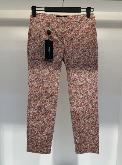 Weekend Max Mara Flower Casual Pants In Brown