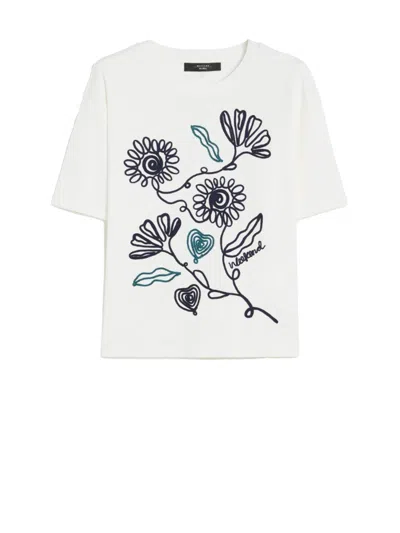 WEEKEND MAX MARA WEEKEND MAX MARA FLOWER T-SHIRT