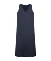 Weekend Max Mara Flowing Satin Dress In Blue