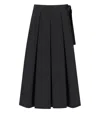 Weekend Max Mara High Waist Pleated Skirt In Black