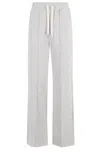 Weekend Max Mara Folk Elastic-waistband Track Pants In Gray
