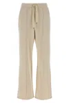 Weekend Max Mara Folk Jersey Trouser Beige In Sand
