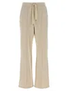 Weekend Max Mara Folk Jersey Trouser Beige In Neutral