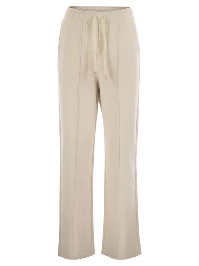 Weekend Max Mara Folk Plush Trousers In Neutral