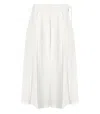 Weekend Max Mara Folk White Midi Skirt