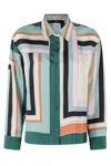 Weekend Max Mara Formia Printed Silk Twill Shirt In Multicolor