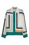 Weekend Max Mara Formia Printed Silk Twill Shirt In Multi Colour