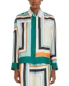 Weekend Max Mara Formia Printed Silk Twill Shirt In Multicolor