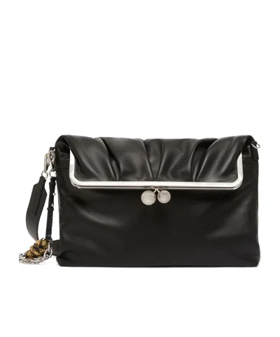 Weekend Max Mara Frame Clasp Shoulder Bag In Black