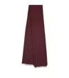 Weekend Max Mara Fringe Butterfly Scarf In Brown