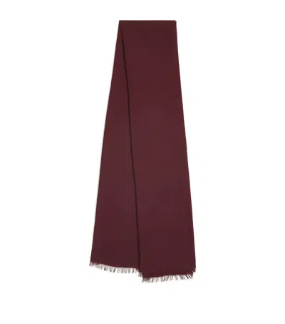 Weekend Max Mara Fringe Butterfly Scarf In Brown