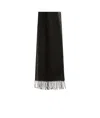 Weekend Max Mara Fringed Scarf In Black