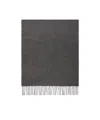 Weekend Max Mara Fringed Scarf In Gray