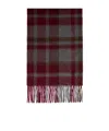 Weekend Max Mara Fringed Scarf In Burgundy