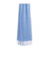 Weekend Max Mara Fringed Scarf In Blue