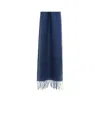 Weekend Max Mara Fringed Scarf In Blue