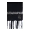 Weekend Max Mara Fringed Scarf In Black