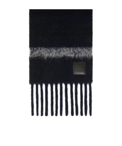 Weekend Max Mara Fringed Scarf In Black