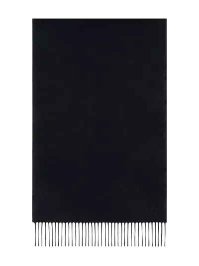 Weekend Max Mara Fringed Scarf In Blue