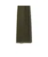 Weekend Max Mara Fringed Scarf In Green
