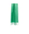 Weekend Max Mara Linen Stole Scarf In Green