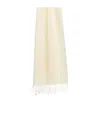 Weekend Max Mara Fringed Scarf In White
