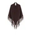 Weekend Max Mara Fringed Shawl In Black