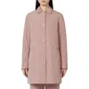 Weekend Max Mara Front Snap Coat In Pink