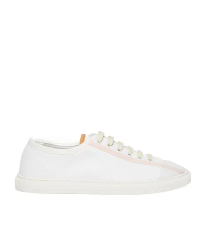 Weekend Max Mara Front Strapped Low-top Casual Shoes In White