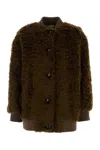 Weekend Max Mara Women's Teddy Agiate Bomber Jacket In Brown
