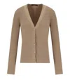 Weekend Max Mara Gabriel Beige Cardigan In Brown