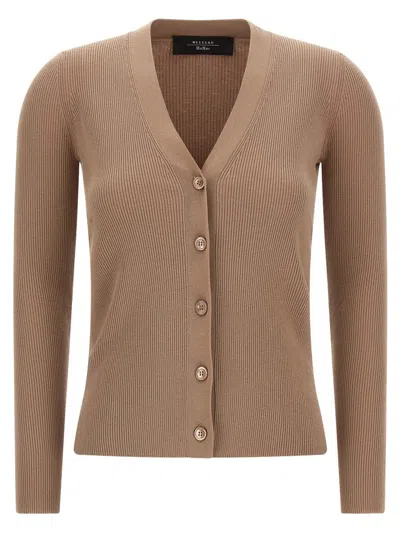 Weekend Max Mara Gabriel Cardigan In Brown