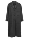 Weekend Max Mara 'highland' Long Coat With Notched Lapel